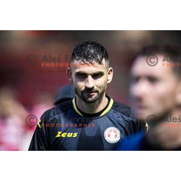 Matjaz Rozman in action during Prva liga Telemach 2025/26 football match between NK Aluminij and NK Koper in Sportni park Kidricevo, Slovenia on August 29, 2025. Photo: Jure Banfi