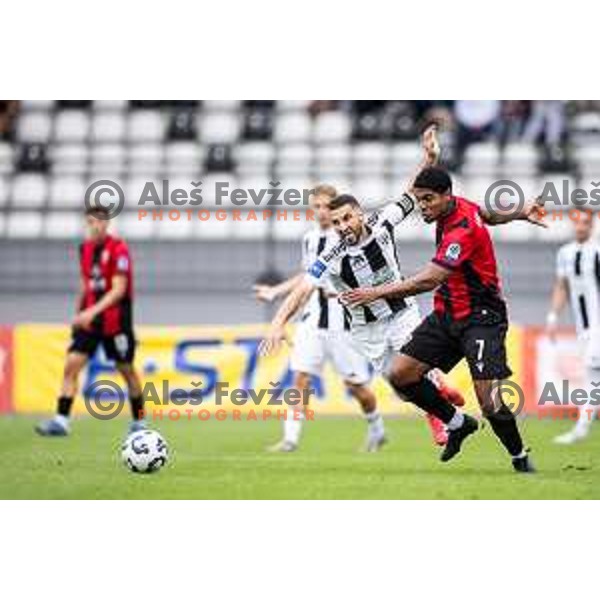 in action during Prva liga Telemach 2025/26 football match between Mura and Primorje in Fazanerija, Murska Sobota, Slovenia on August 31, 2025. Photo: Jure Banfi