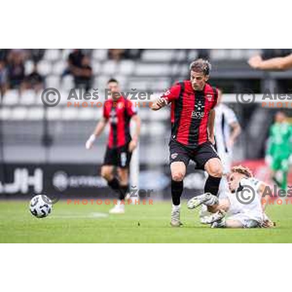 in action during Prva liga Telemach 2025/26 football match between Mura and Primorje in Fazanerija, Murska Sobota, Slovenia on August 31, 2025. Photo: Jure Banfi