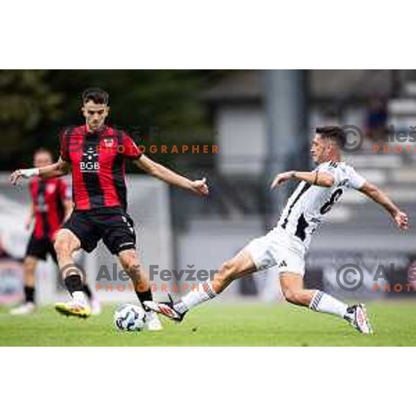 in action during Prva liga Telemach 2025/26 football match between Mura and Primorje in Fazanerija, Murska Sobota, Slovenia on August 31, 2025. Photo: Jure Banfi