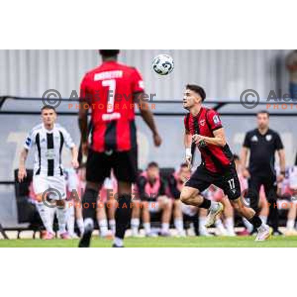in action during Prva liga Telemach 2025/26 football match between Mura and Primorje in Fazanerija, Murska Sobota, Slovenia on August 31, 2025. Photo: Jure Banfi