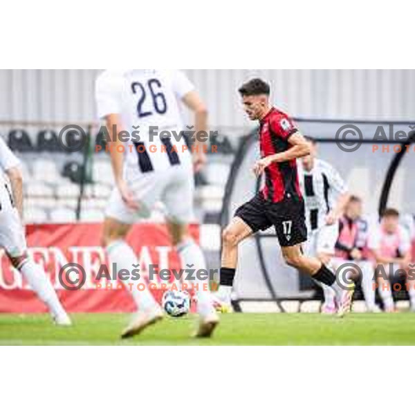 in action during Prva liga Telemach 2025/26 football match between Mura and Primorje in Fazanerija, Murska Sobota, Slovenia on August 31, 2025. Photo: Jure Banfi