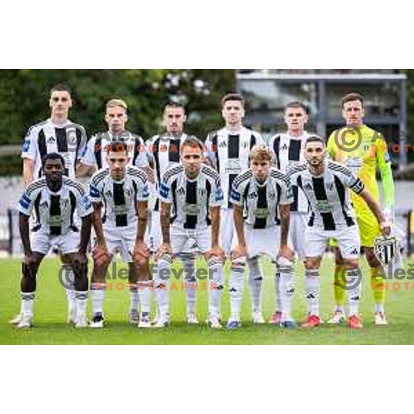 Mura starting eleven during Prva liga Telemach 2025/26 football match between Mura and Primorje in Fazanerija, Murska Sobota, Slovenia on August 31, 2025. Photo: Jure Banfi