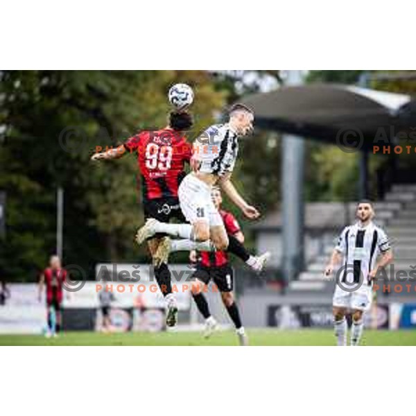 Borna Proleta in action during Prva liga Telemach 2025/26 football match between Mura and Primorje in Fazanerija, Murska Sobota, Slovenia on August 31, 2025. Photo: Jure Banfi