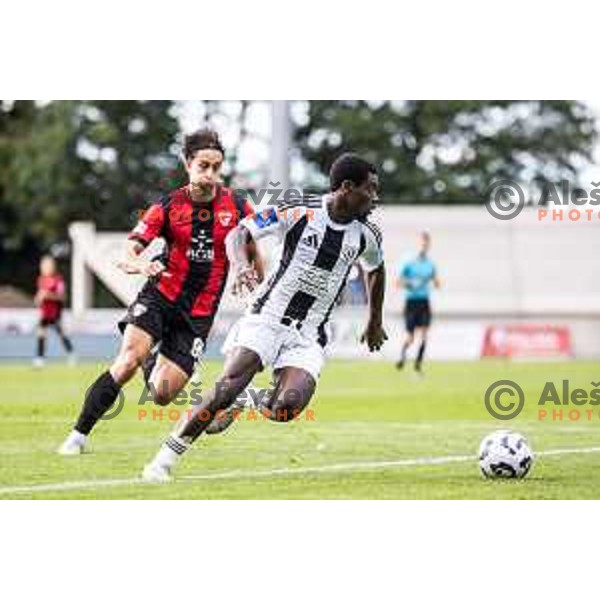 Faad Sana in action during Prva liga Telemach 2025/26 football match between Mura and Primorje in Fazanerija, Murska Sobota, Slovenia on August 31, 2025. Photo: Jure Banfi