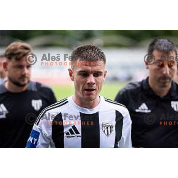 Luka Bobicanec in action during Prva liga Telemach 2025/26 football match between Mura and Primorje in Fazanerija, Murska Sobota, Slovenia on August 31, 2025. Photo: Jure Banfi