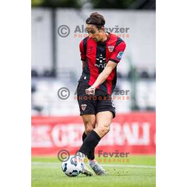 Haris Kadric in action during Prva liga Telemach 2025/26 football match between Mura and Primorje in Fazanerija, Murska Sobota, Slovenia on August 31, 2025. Photo: Jure Banfi
