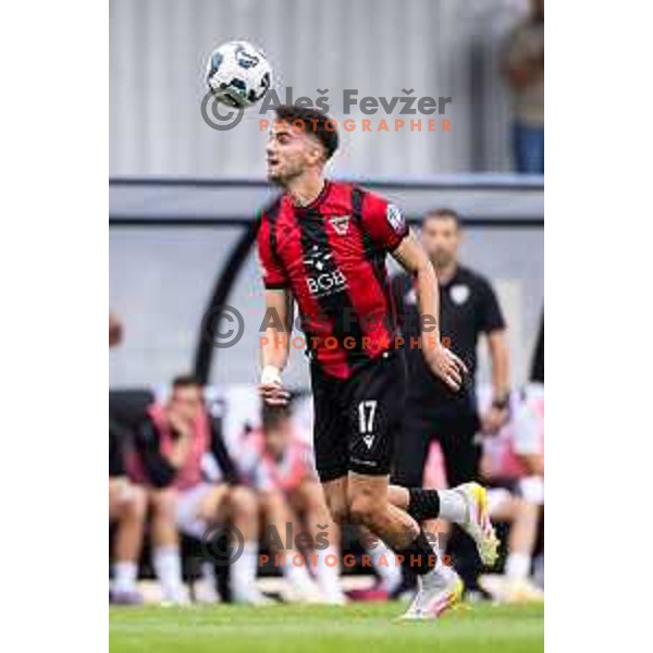in action during Prva liga Telemach 2025/26 football match between Mura and Primorje in Fazanerija, Murska Sobota, Slovenia on August 31, 2025. Photo: Jure Banfi