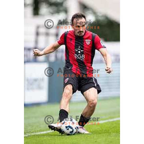 Tilen Klemencic in action during Prva liga Telemach 2025/26 football match between Mura and Primorje in Fazanerija, Murska Sobota, Slovenia on August 31, 2025. Photo: Jure Banfi