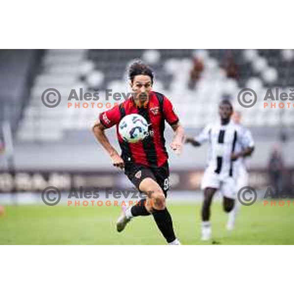Haris Kadric in action during Prva liga Telemach 2025/26 football match between Mura and Primorje in Fazanerija, Murska Sobota, Slovenia on August 31, 2025. Photo: Jure Banfi