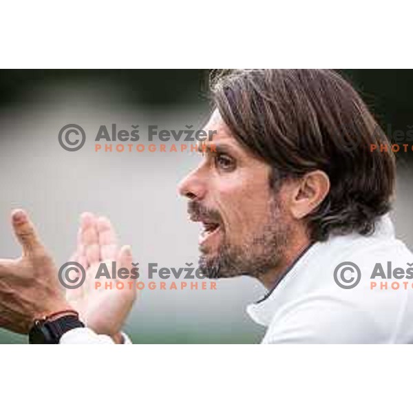 Milan Andelkovic, head coach of Primorje during Prva liga Telemach 2025/26 football match between Mura and Primorje in Fazanerija, Murska Sobota, Slovenia on August 31, 2025. Photo: Jure Banfi