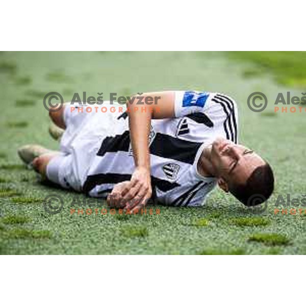Borna Proleta in action during Prva liga Telemach 2025/26 football match between Mura and Primorje in Fazanerija, Murska Sobota, Slovenia on August 31, 2025. Photo: Jure Banfi