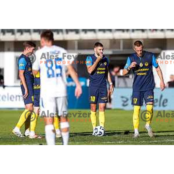 in action during Prva liga Telemach 2025/2026 football match between Celje and Domzale in Celje, Slovenia on August 31, 2025