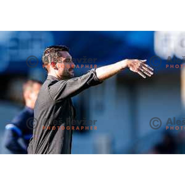 in action during Prva liga Telemach 2025/2026 football match between Celje and Domzale in Celje, Slovenia on August 31, 2025