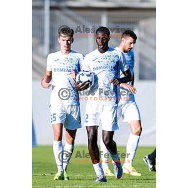 in action during Prva liga Telemach 2025/2026 football match between Celje and Domzale in Celje, Slovenia on August 31, 2025