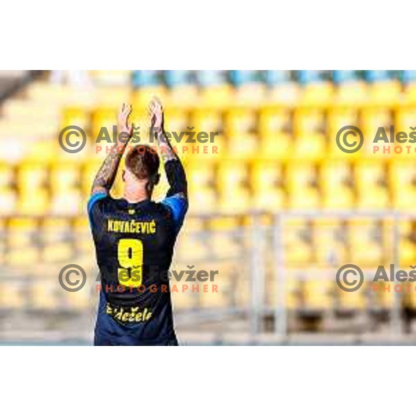 in action during Prva liga Telemach 2025/2026 football match between Celje and Domzale in Celje, Slovenia on August 31, 2025