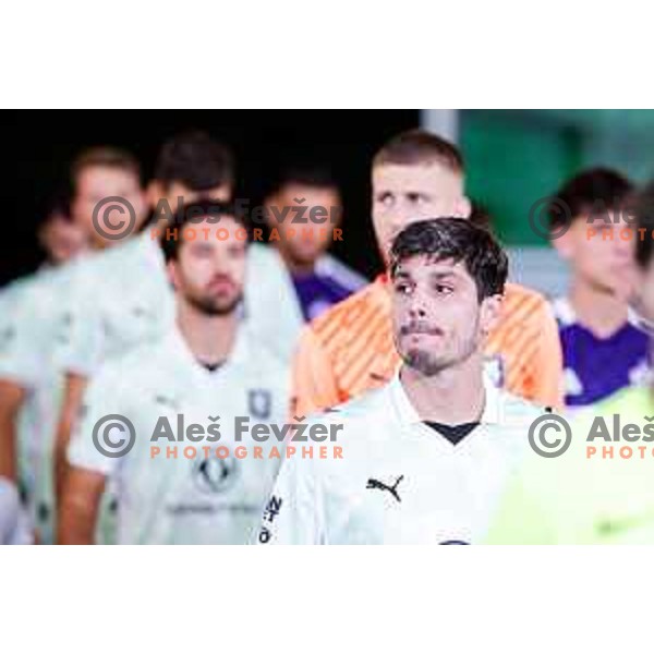 Agustin Doffo in action during Prva liga Telemach 2025/2026 football match between Olimpija and Maribor in SRC Stozice, Ljubljana, Slovenia on August 31, 2025