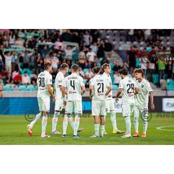 in action during Prva liga Telemach 2025/2026 football match between Olimpija and Maribor in SRC Stozice, Ljubljana, Slovenia on August 31, 2025