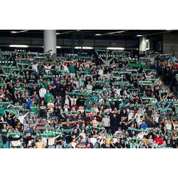 in action during Prva liga Telemach 2025/2026 football match between Olimpija and Maribor in SRC Stozice, Ljubljana, Slovenia on August 31, 2025