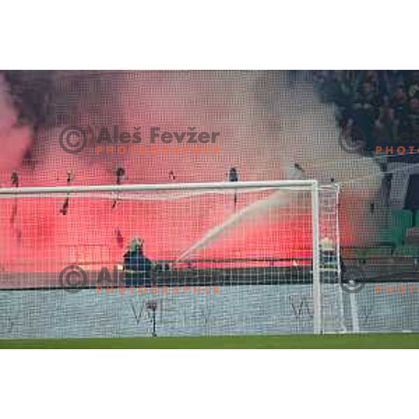 in action during Prva liga Telemach 2025/2026 football match between Olimpija and Maribor in SRC Stozice, Ljubljana, Slovenia on August 31, 2025