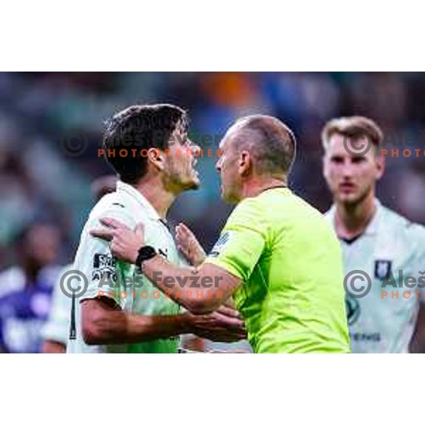 Agustin Doffo in action during Prva liga Telemach 2025/2026 football match between Olimpija and Maribor in SRC Stozice, Ljubljana, Slovenia on August 31, 2025
