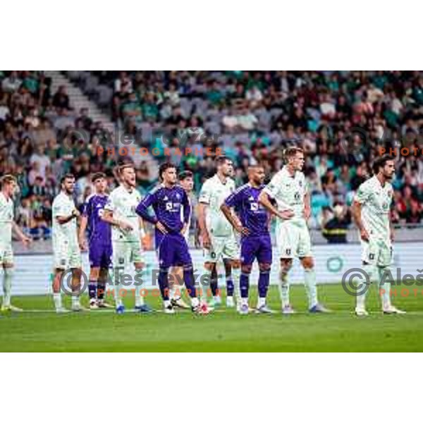 in action during Prva liga Telemach 2025/2026 football match between Olimpija and Maribor in SRC Stozice, Ljubljana, Slovenia on August 31, 2025