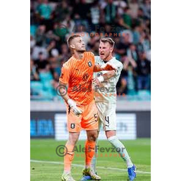 Matevz Dajcar during Prva liga Telemach 2025/2026 football match between Olimpija and Maribor in SRC Stozice, Ljubljana, Slovenia on August 31, 2025