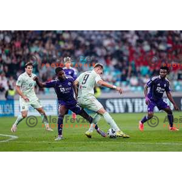 Dino Kojic in action during Prva liga Telemach 2025/2026 football match between Olimpija and Maribor in SRC Stozice, Ljubljana, Slovenia on August 31, 2025