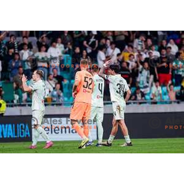 in action during Prva liga Telemach 2025/2026 football match between Olimpija and Maribor in SRC Stozice, Ljubljana, Slovenia on August 31, 2025
