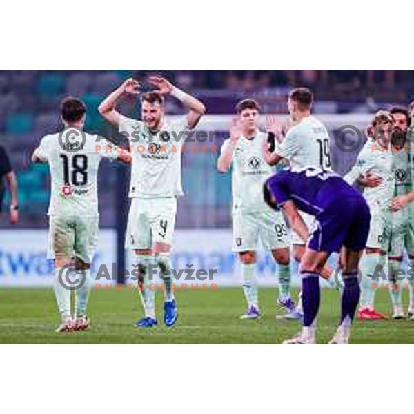 in action during Prva liga Telemach 2025/2026 football match between Olimpija and Maribor in SRC Stozice, Ljubljana, Slovenia on August 31, 2025
