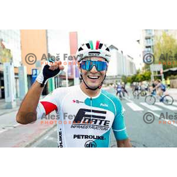 Jose Juan Prieto (MEX), winner of Grand prix of Kranj, UCI Cycling race, Kranj, Slovenia on August 31, 2025