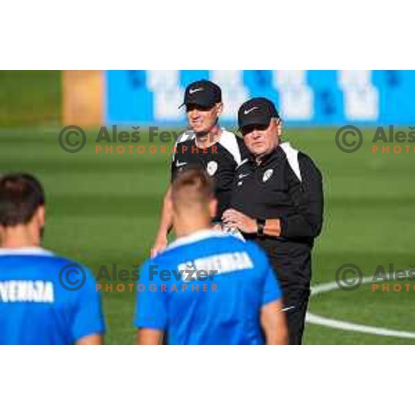 Matjaz Kek, head coach of Slovenia National team during practice session, Brdo pri Kranju, Slovenia on September 1, 2025