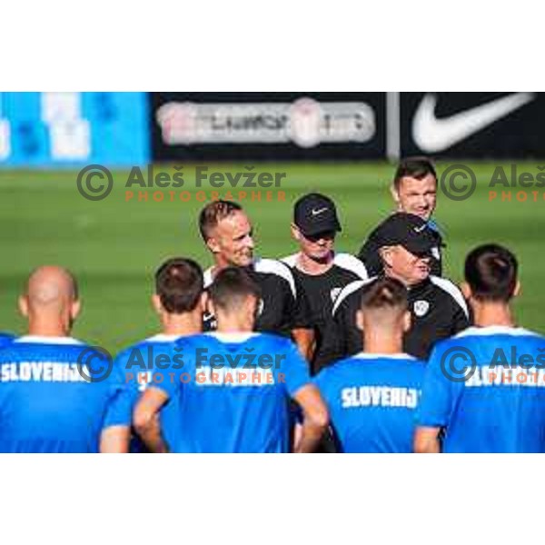 Matjaz Kek, head coach of Slovenia National team during practice session, Brdo pri Kranju, Slovenia on September 1, 2025