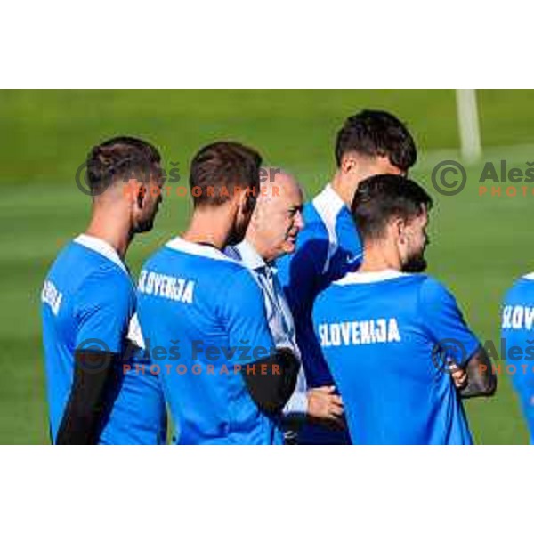 Radenko Mijatovic , president of Slovenia Football Federation during practice session, Brdo pri Kranju, Slovenia on September 1, 2025