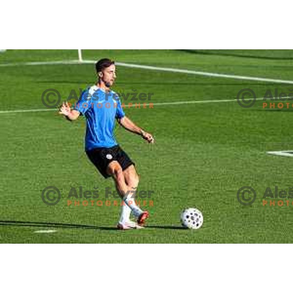 Andraz Sporar of Slovenia National team during practice session, Brdo pri Kranju, Slovenia on September 1, 2025