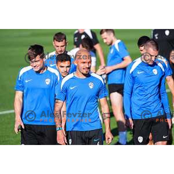 Jaka Bijol and Vanja Drkusic of Slovenia National team practice session, Brdo pri Kranju on September 1, 2025