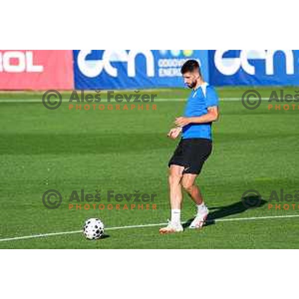 Adrian Zeljkovic of Slovenia National team during practice session, Brdo pri Kranju, Slovenia on September 1, 2025