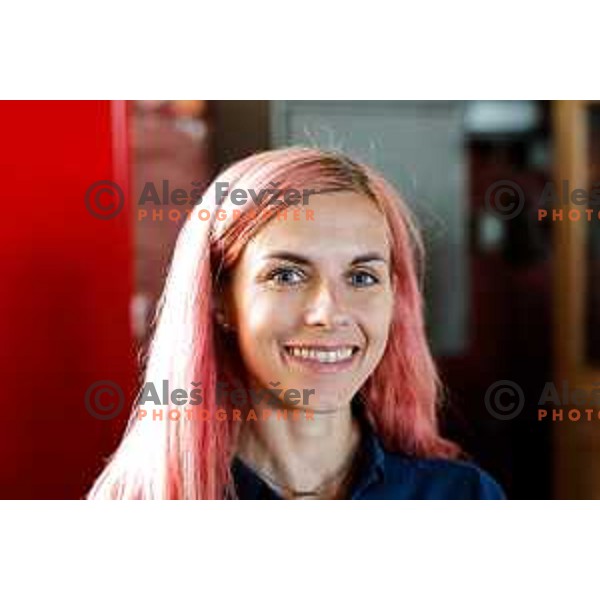 Klara Lukan of Slovenia Track&Field Federation at press conference before departure to Tokyo 2025 World Championship in Ljubljana, Slovenia on September 4, 2025