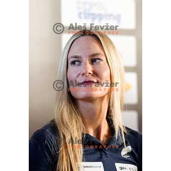 Neja Filipic of Slovenia Track&Field Federation at press conference before departure to Tokyo 2025 World Championship in Ljubljana, Slovenia on September 4, 2025