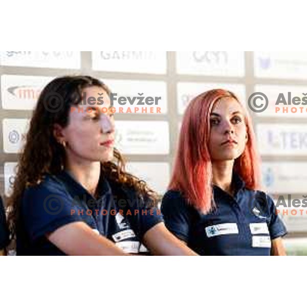 Klara Lukan of Slovenia Track&Field Federation at press conference before departure to Tokyo 2025 World Championship in Ljubljana, Slovenia on September 4, 2025