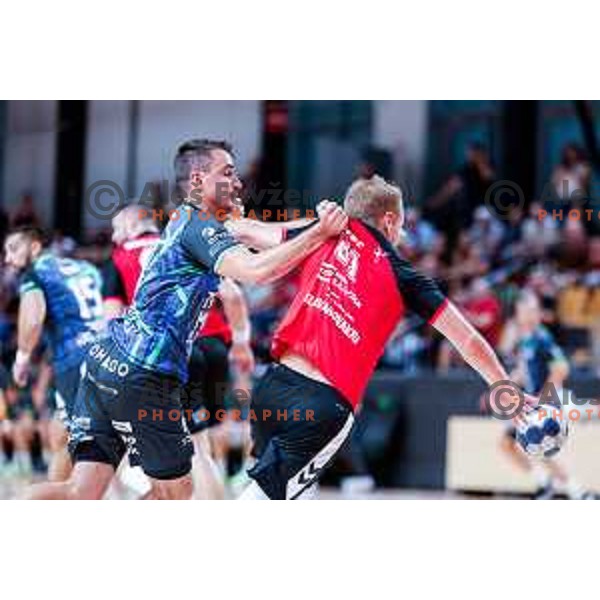 of NLB League 2025/2026 handball match between LL Grosist Slovan and Trimo Trebnje in Kodeljevo Hall, Ljubljana, Slovenia on September 5, 2025