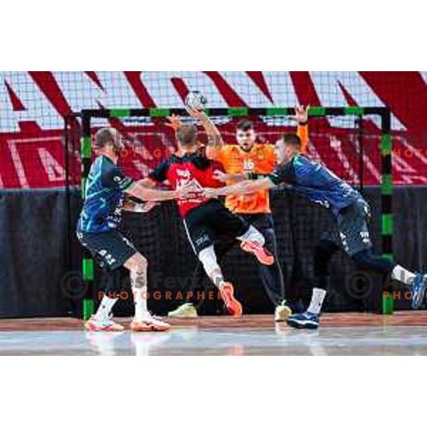 of NLB League 2025/2026 handball match between LL Grosist Slovan and Trimo Trebnje in Kodeljevo Hall, Ljubljana, Slovenia on September 5, 2025