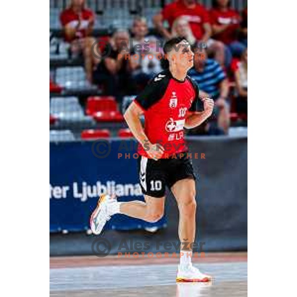 of NLB League 2025/2026 handball match between LL Grosist Slovan and Trimo Trebnje in Kodeljevo Hall, Ljubljana, Slovenia on September 5, 2025