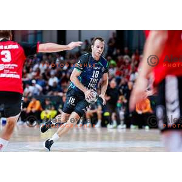 of NLB League 2025/2026 handball match between LL Grosist Slovan and Trimo Trebnje in Kodeljevo Hall, Ljubljana, Slovenia on September 5, 2025