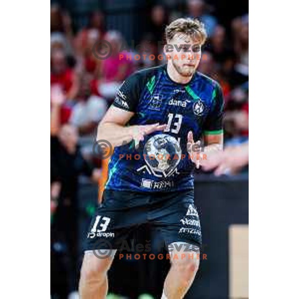 of NLB League 2025/2026 handball match between LL Grosist Slovan and Trimo Trebnje in Kodeljevo Hall, Ljubljana, Slovenia on September 5, 2025