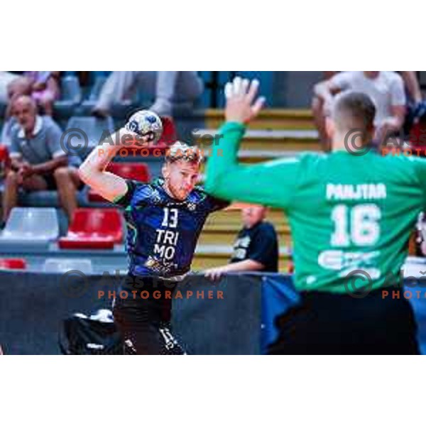 of NLB League 2025/2026 handball match between LL Grosist Slovan and Trimo Trebnje in Kodeljevo Hall, Ljubljana, Slovenia on September 5, 2025