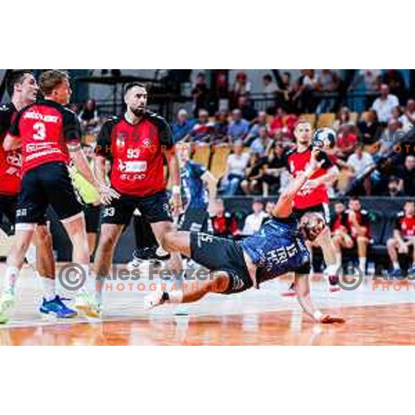 of NLB League 2025/2026 handball match between LL Grosist Slovan and Trimo Trebnje in Kodeljevo Hall, Ljubljana, Slovenia on September 5, 2025