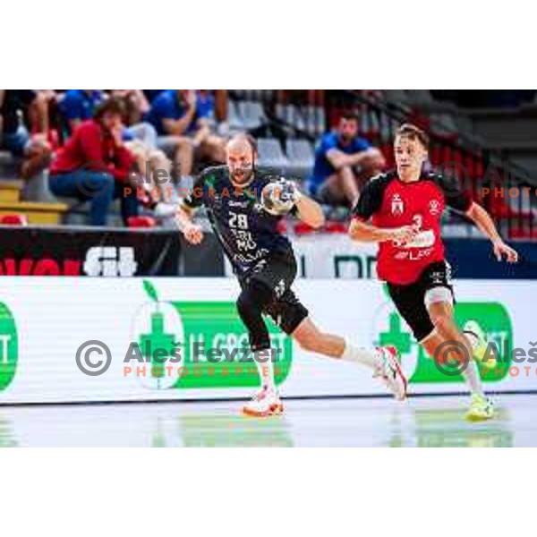 of NLB League 2025/2026 handball match between LL Grosist Slovan and Trimo Trebnje in Kodeljevo Hall, Ljubljana, Slovenia on September 5, 2025