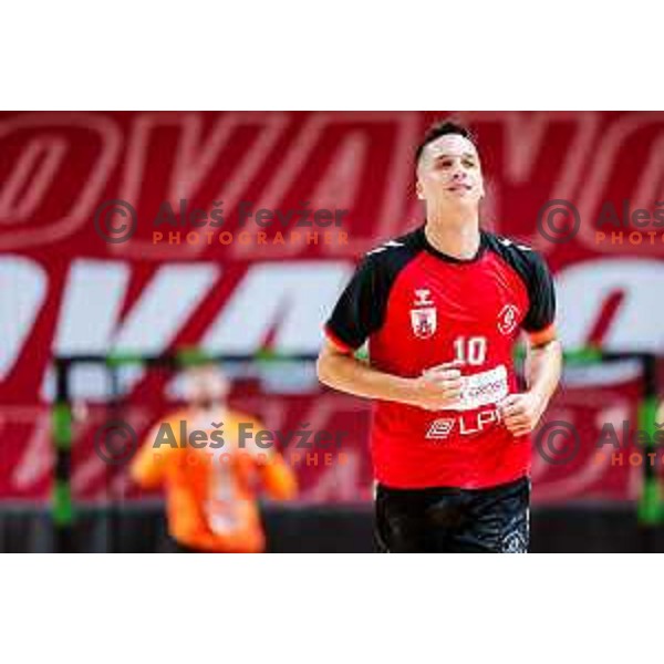 of NLB League 2025/2026 handball match between LL Grosist Slovan and Trimo Trebnje in Kodeljevo Hall, Ljubljana, Slovenia on September 5, 2025