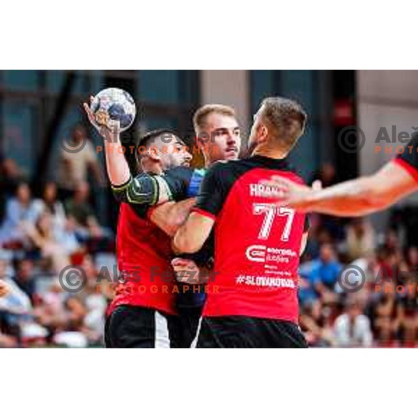 of NLB League 2025/2026 handball match between LL Grosist Slovan and Trimo Trebnje in Kodeljevo Hall, Ljubljana, Slovenia on September 5, 2025